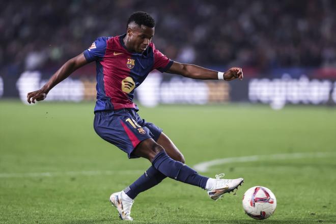 Ansu Fati, en el derbi de Barcelona (Foto: Europa Press)